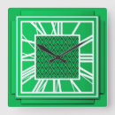 Buscar número 3 relojes de pared Verde