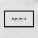 Buscar camarera tarjetas de visita Camarero