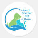 Buscar refugio pegatinas Adoptar