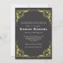 Buscar gris y amarillo invitaciones Único