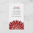 Buscar flor roja tarjetas de visita Flores
