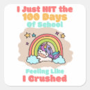 Buscar 100 días de escuela pegatinas Kindergarten