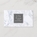 Buscar mármol blanco tarjetas de visita Interior