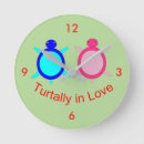 Buscar amante la tortuga de relojes de pared Animales