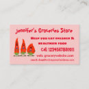 Buscar chile tarjetas de visita Verduras