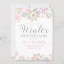 Buscar copo de nieve invitaciones Rosa