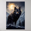 Buscar lobo en nieve posters Montañas