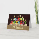 Buscar 27 años tarjetas General y unisex