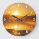 Buscar amanecer relojes de pared Lago