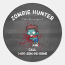 Buscar zombies pegatinas Cazador zombie