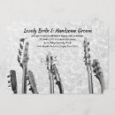 Buscar guitarra en blanco y negro invitaciones Música