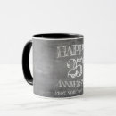 Buscar 25 años tazas Boda