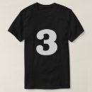 Buscar número 3 camisetas Blanco y negro