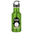 Buscar pingüino lindo agua botellas Kawaii