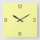 Buscar amarillo limón relojes de pared Moderno