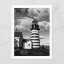 Buscar faro blanco y negro postales Vintage