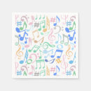 Buscar notas musicales servilletas Músico