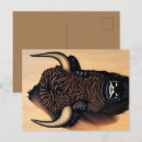 Buscar búfalo salvaje postales General y unisex