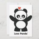 Buscar panda invitaciones Amor
