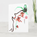 Buscar japonés sumi e tarjetas Acuarela
