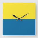 Buscar rayado relojes de pared Amarillo