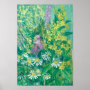 Buscar campo de margaritas posters Margarita blanca