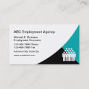 Buscar agencia del trabajo tarjetas de visita Profesional