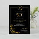 Buscar 50 o boda invitaciones Elegante