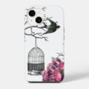 Buscar jaula pájaros iphone fundas Floral