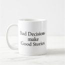Buscar malas decisiones tazas Humor