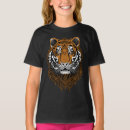 Buscar cara del tigre camisetas Para niños