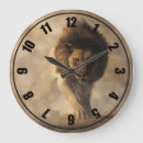 Buscar león africano relojes de pared Animal