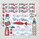 Buscar londres tarjetas e invitaciones Rojo