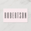 Buscar rosa fresco tarjetas de visita Minimalista