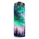 Buscar aurora borealis tazas botellas Bosque