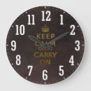 Buscar guarde la calma relojes de pared Vintage