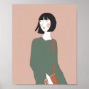 Buscar chica negro posters Minimalista