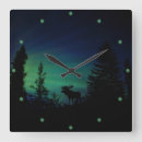 Buscar silueta del árbol relojes de pared Cielo