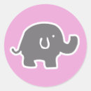 Buscar elefante gris pegatinas Rosa y gris