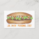 Buscar bocadillo tarjetas de visita Alimento