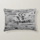 Buscar madera gris cojines Monograma