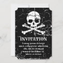 Buscar huesos cruzados invitaciones Gótico