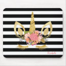 Buscar unicornio blanco alfombrillas de raton Elegante