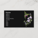 Buscar colibríes tarjetas de visita Elegante