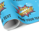Buscar super héroe papel de regalo Cómic