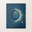 Buscar sol y luna puzzles Azul