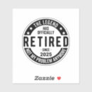 Buscar jubilado pegatinas Fiesta de jubilación