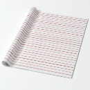 Buscar rayas rojas y blancas papel de regalo Blanco
