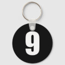 Buscar número 9 llaveros Números