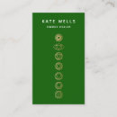 Buscar energía verde tarjetas de visita Meditación